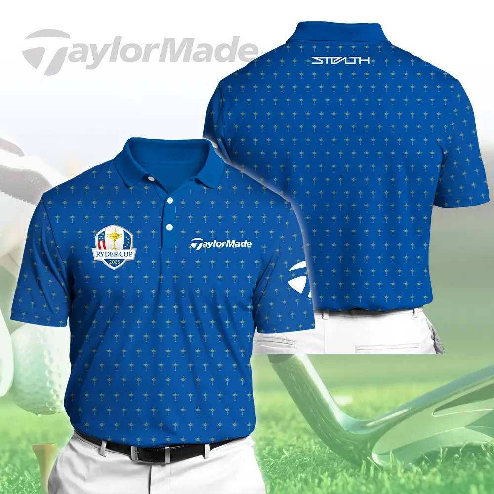TaylorMade x Ryder Cup 2025 Polo Shirt Golf Merch Gifts For Golf Lovers Fathers Day Ideas