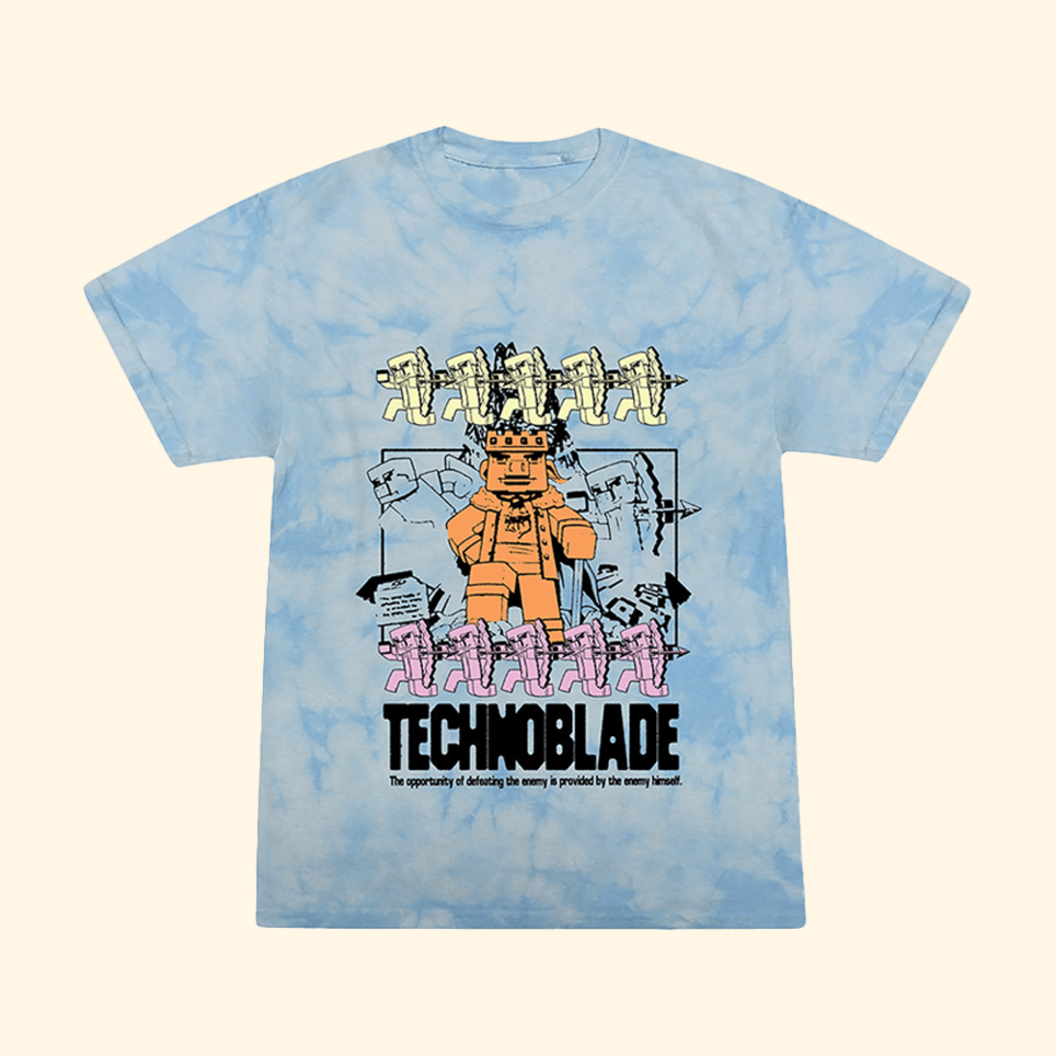 TB Neeerds Tie Dye T-Shirt Technoblade Merch Mother's Day Presents Ideas 2025