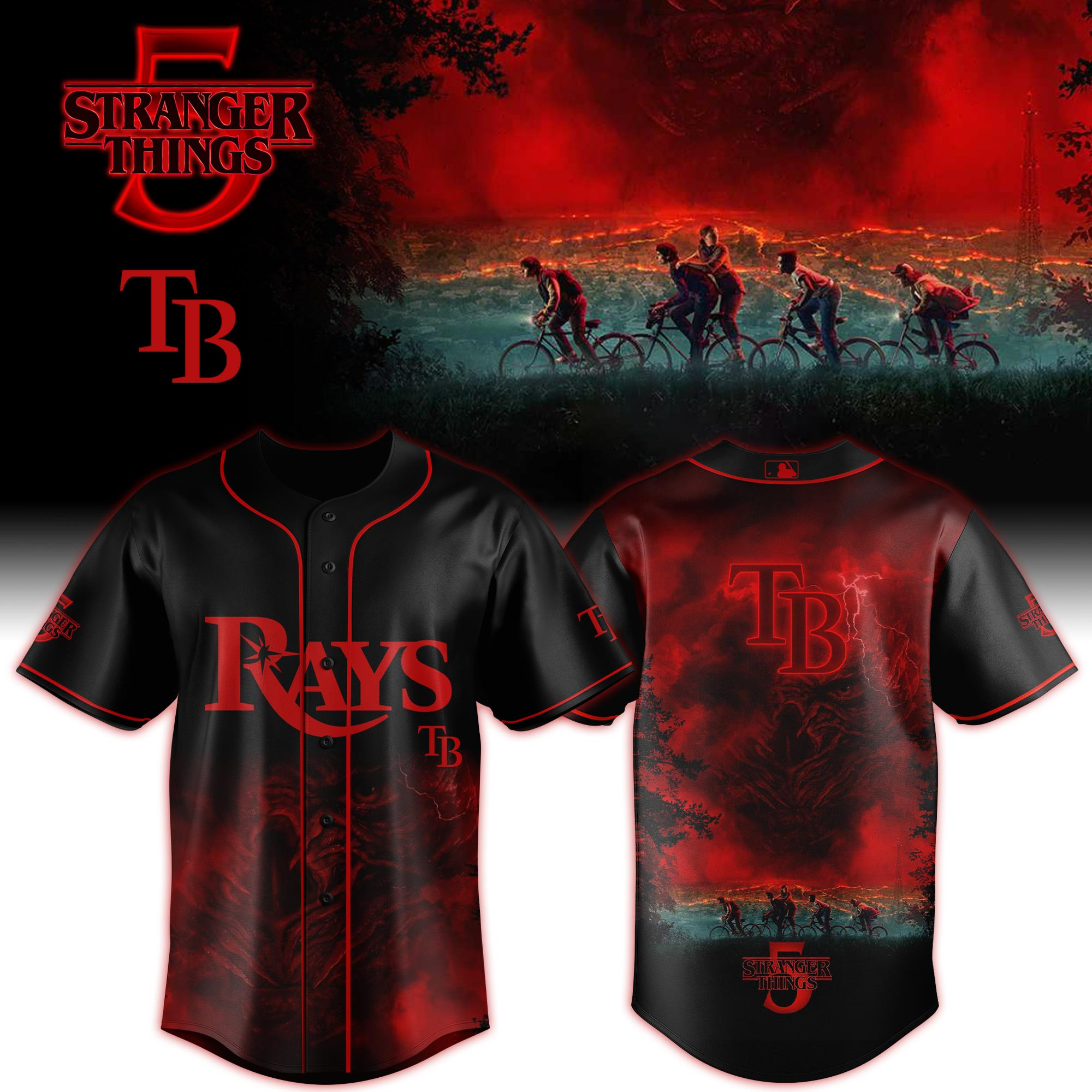 Tb Rays X Stranger Things Jersey 2025 Gift Ideas For Baseball Fans