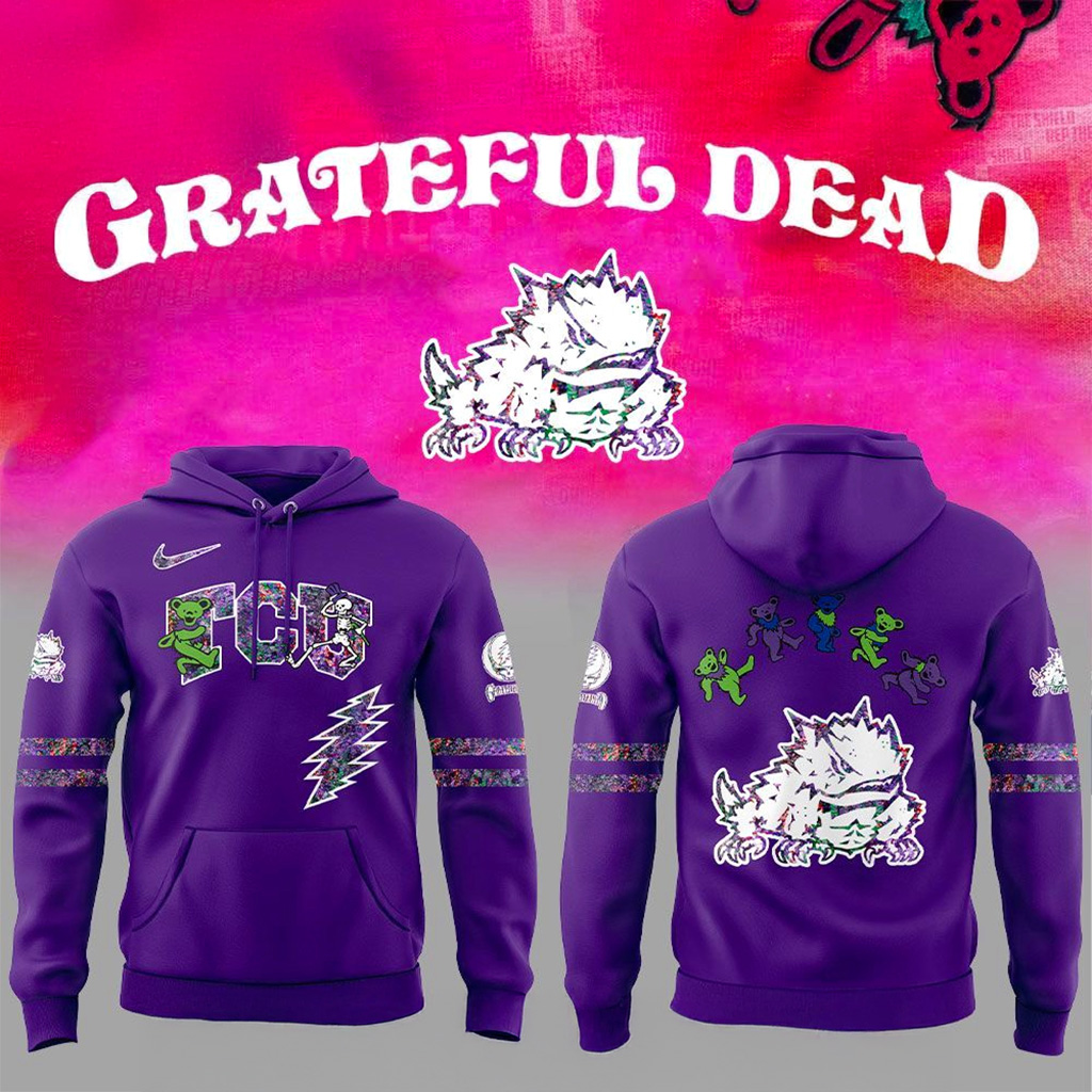 TCU Horned Frogs Grateful Dead Night 2025 Hoodie TCU Horned Frogs Merch Gifts For Fans