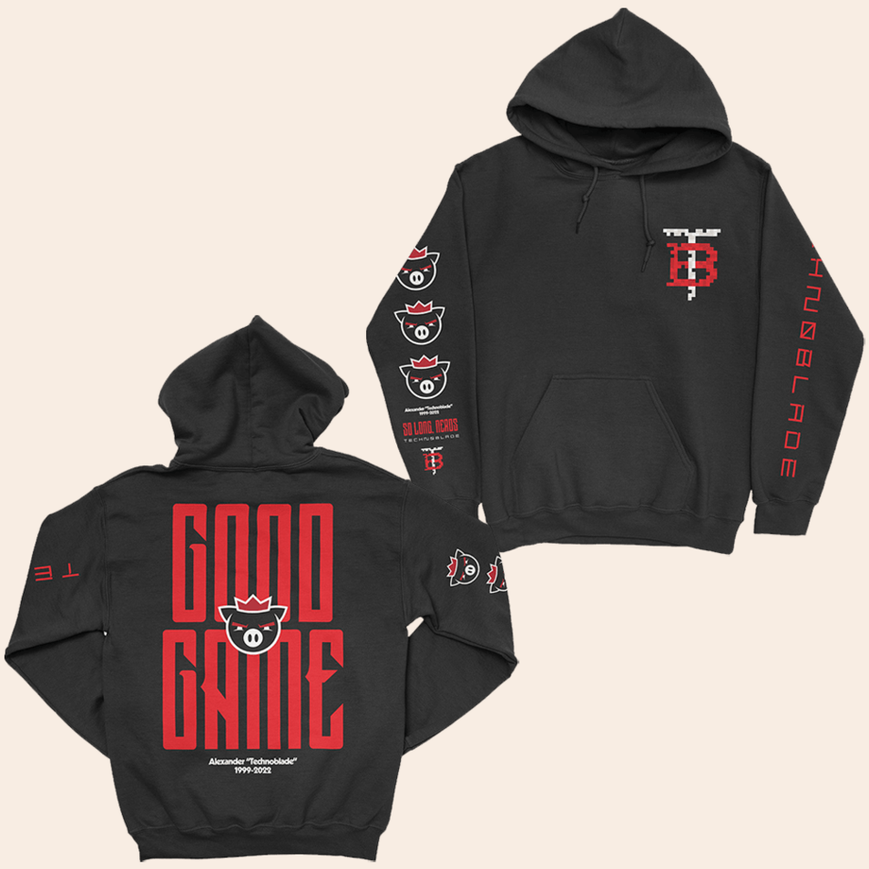 Technoblade Good Game Hoodie Technoblade Merch Fathers Day Gifts For Husband Gift Idea for Him