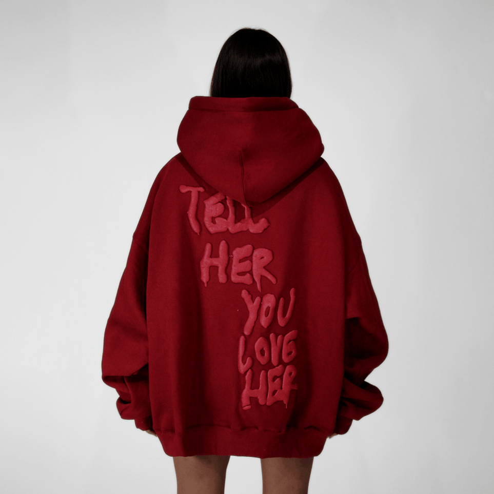 Tell Her You Love Her Hoodie Cute Gift Idea for Girlfriend Thoughtful Hoodie Gifts For BFF