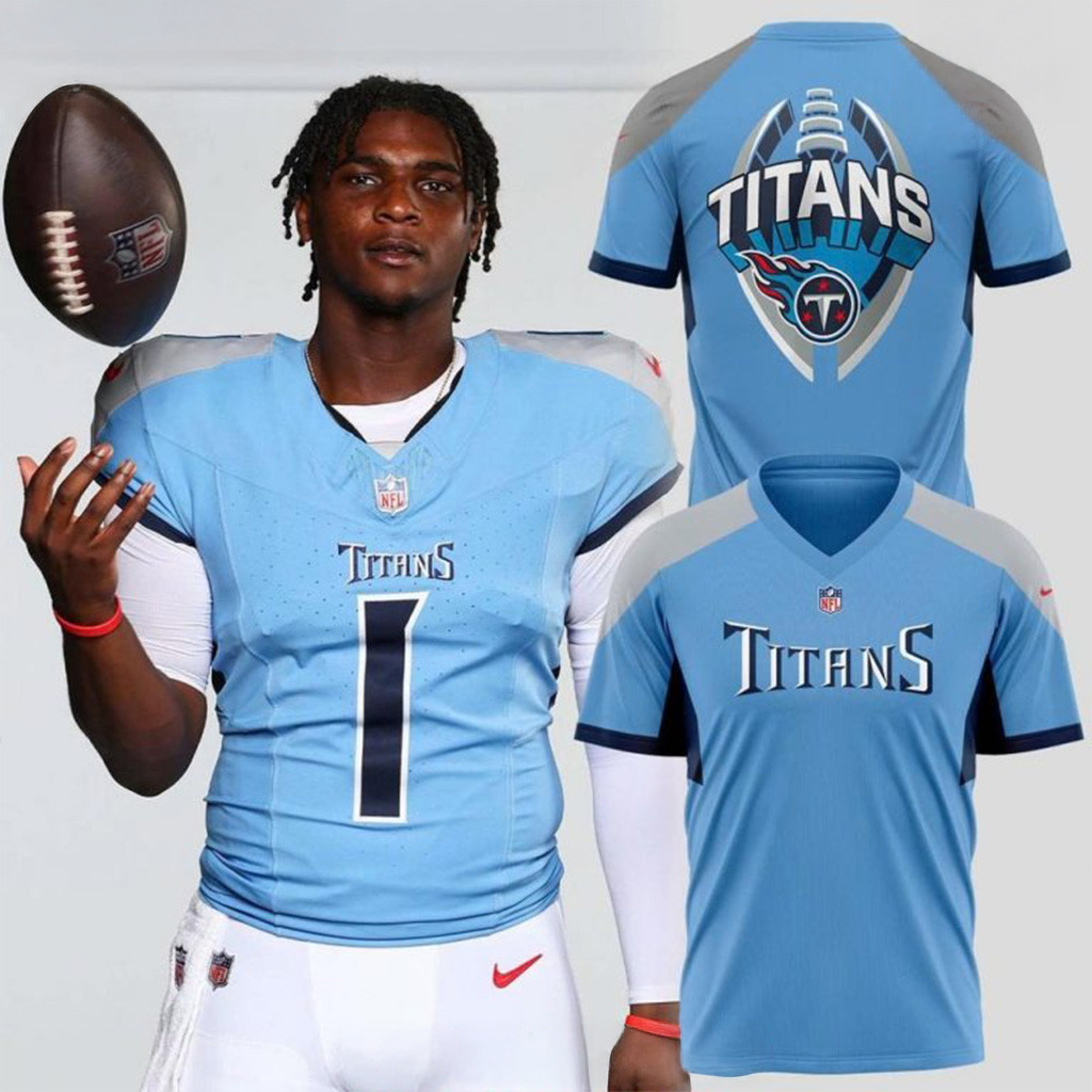 Tennessee Titans Football New 2025 Football Jersey Tennessee Titans Merch Football Fan Gift Ideas