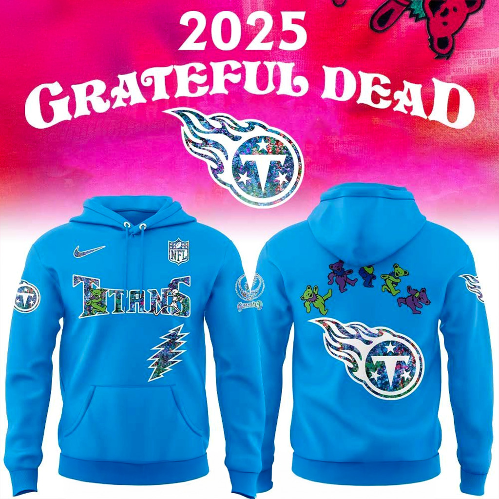 Tennessee Titans Grateful Dead Night 2025 Hoodie Tennessee Titans Merch Gifts For Men