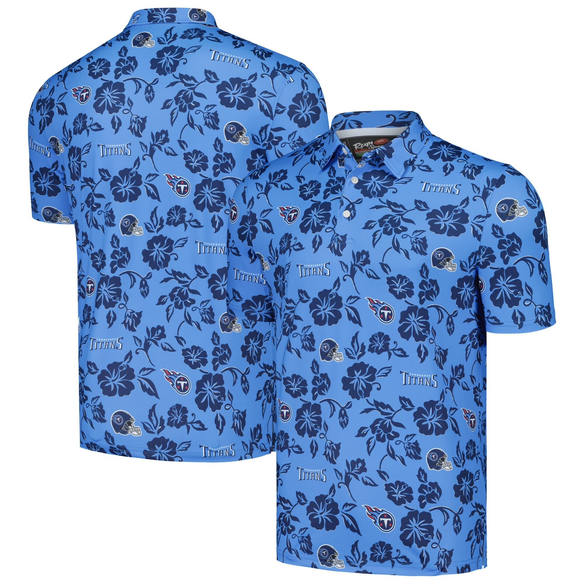 Tennessee Titans Polo Shirt NFL Aloha Shirt Father's Day Gifts For Husband