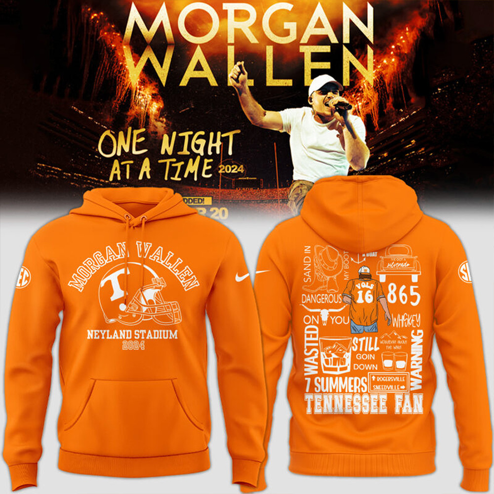 Tennessee x Morgan Wallen Orange Hoodie Presents For Baseball Lovers