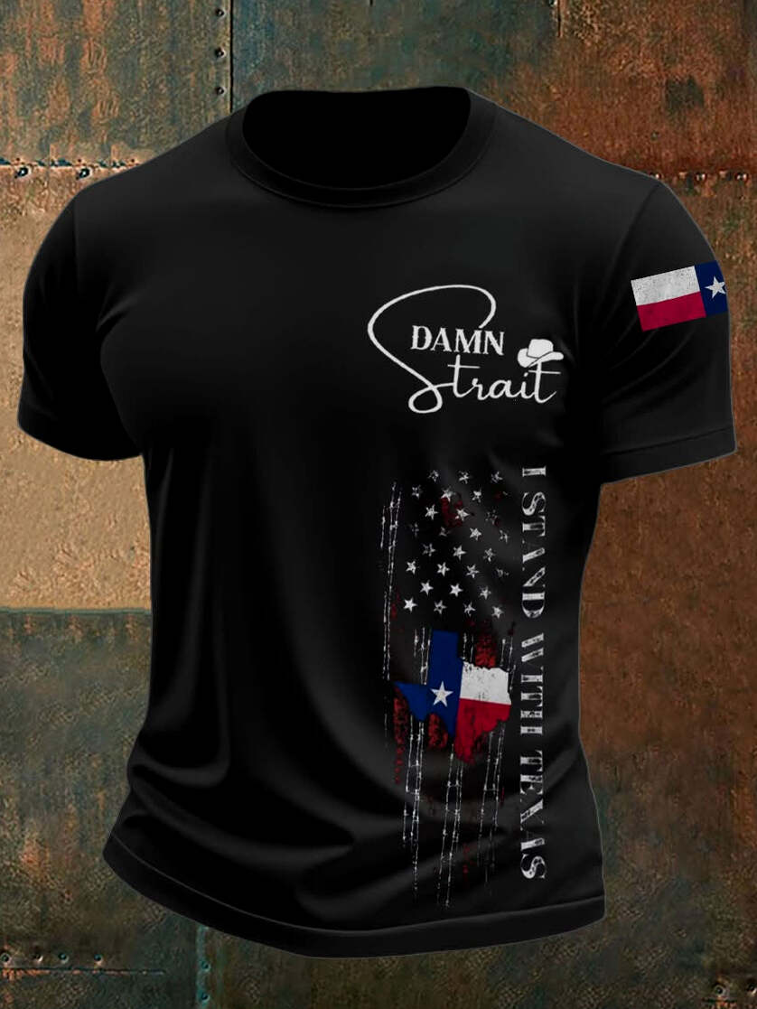 Texans Damn Strait Shirt I Stand With Texas T-Shirt Country Music Fans Gifts Gifts For Friends