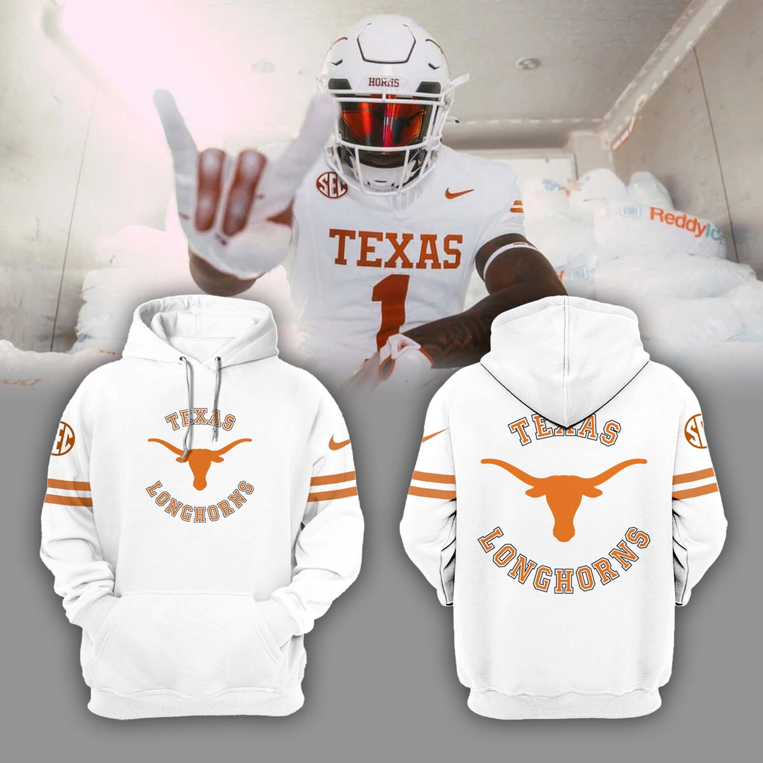 Texas Longhorns Football Hoodie Unique Gifts For Football Fans