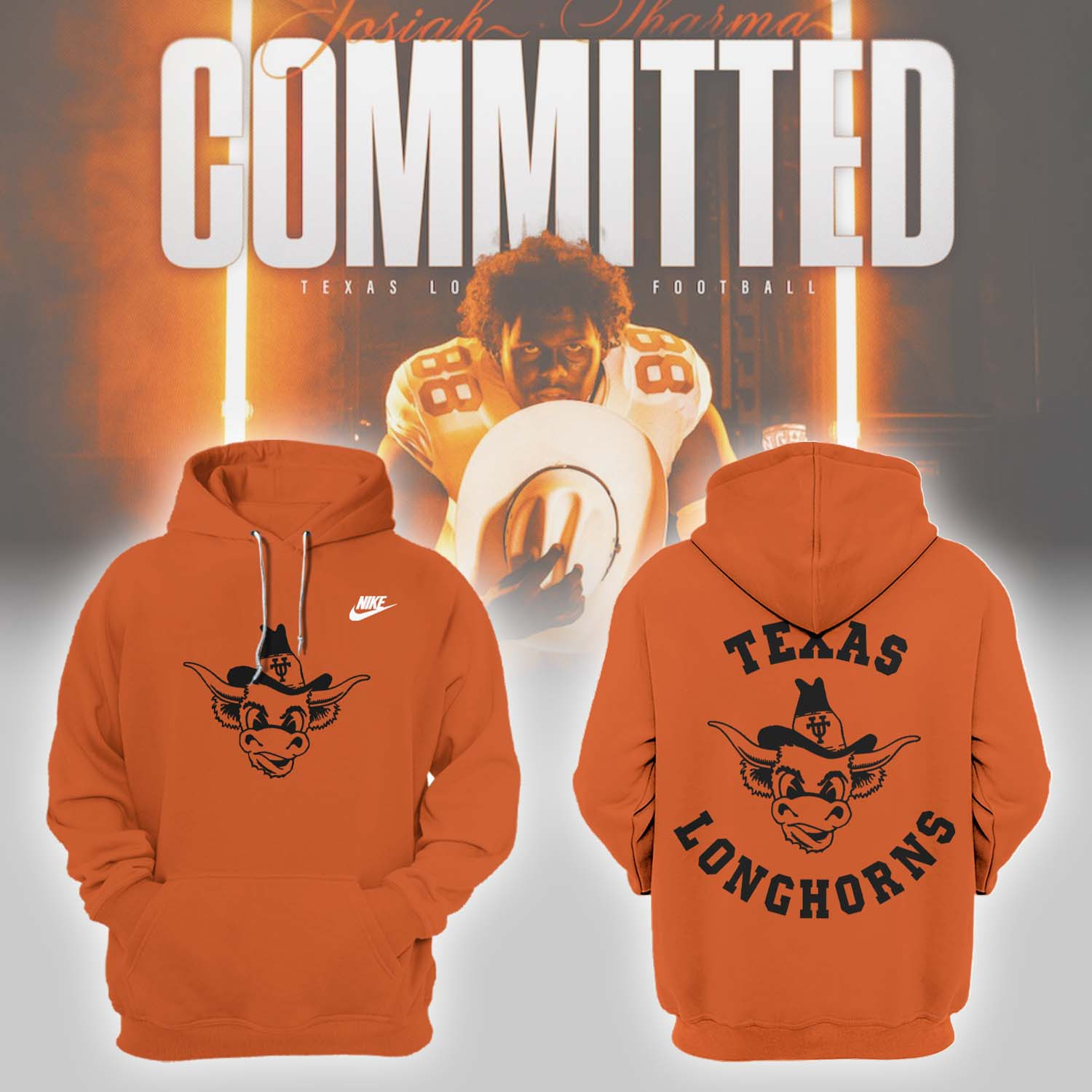 Texas Longhorns Football Hoodie Unique Gifts For Football Lovers