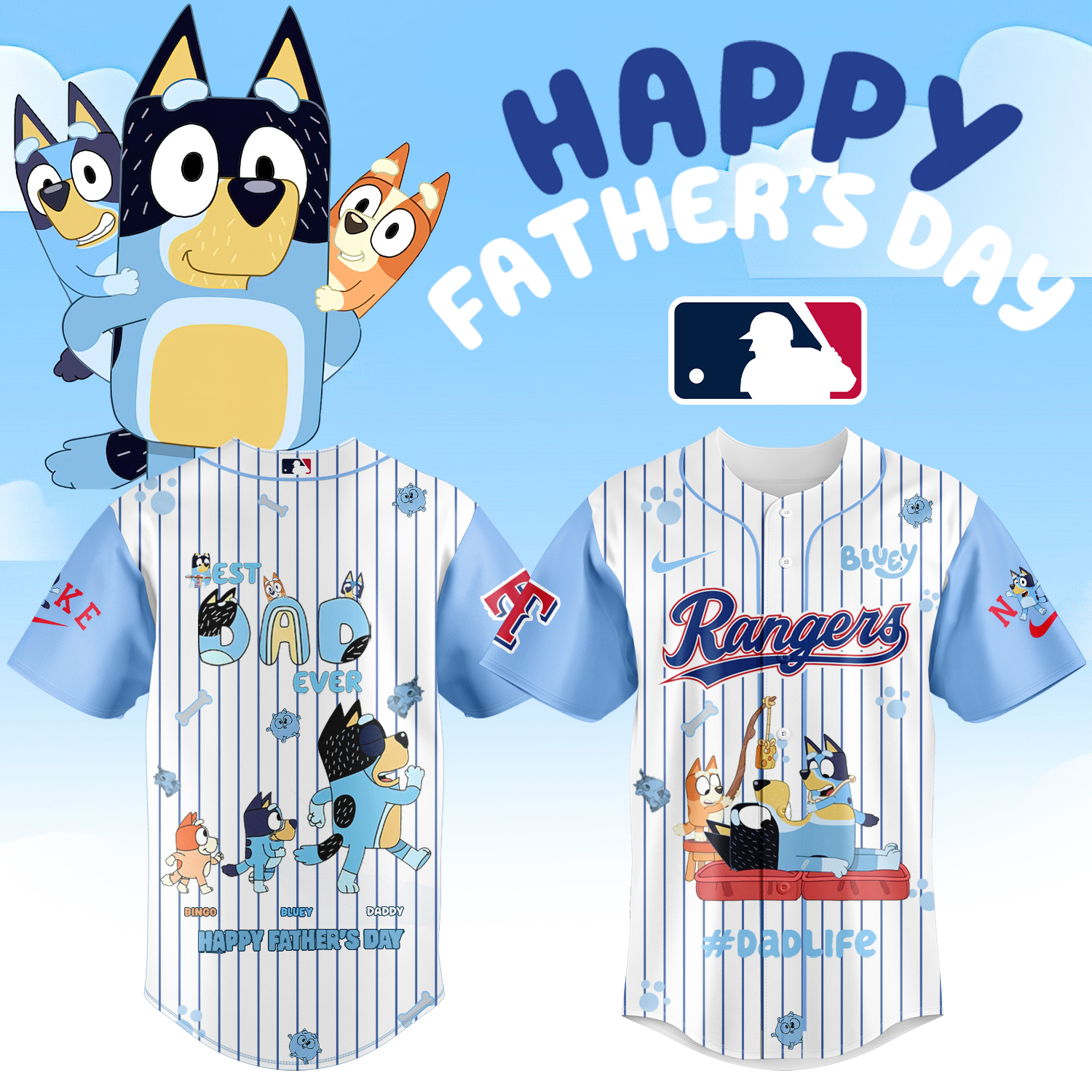 Texas Rangers Happy Fathers Day Jersey New 2025 Cool Baseball Gifts