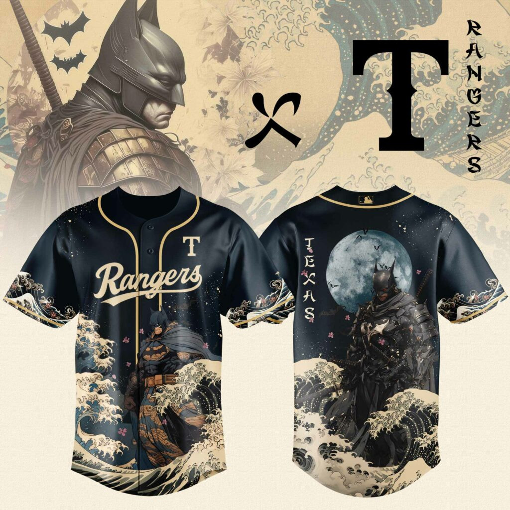 Texas Rangers X Batman Night Limited Edition Jersey 2025