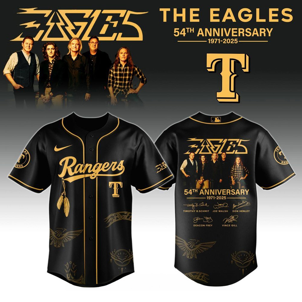 Texas Rangers X Eagles Band Music Jersey 2025