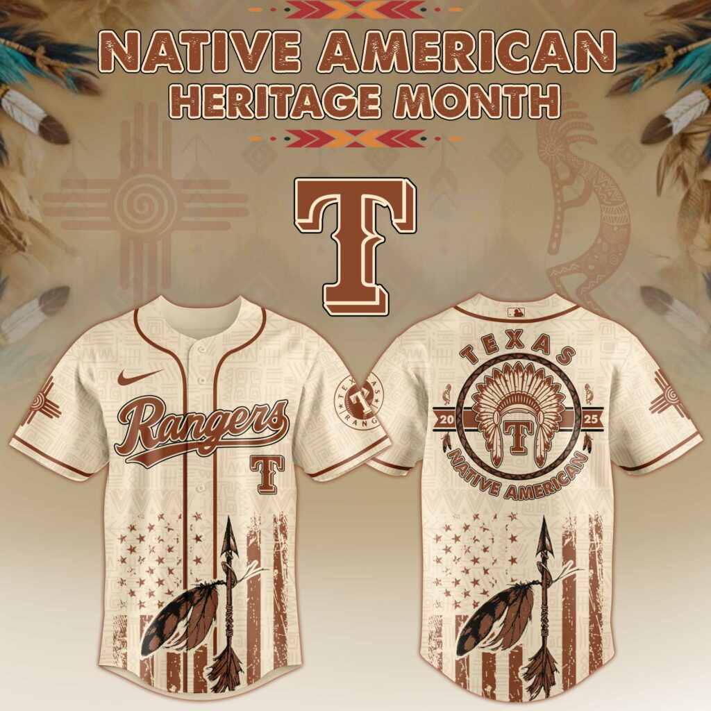 Texas Rangers X Native American Heritage Month Limited Edition Jersey 2025