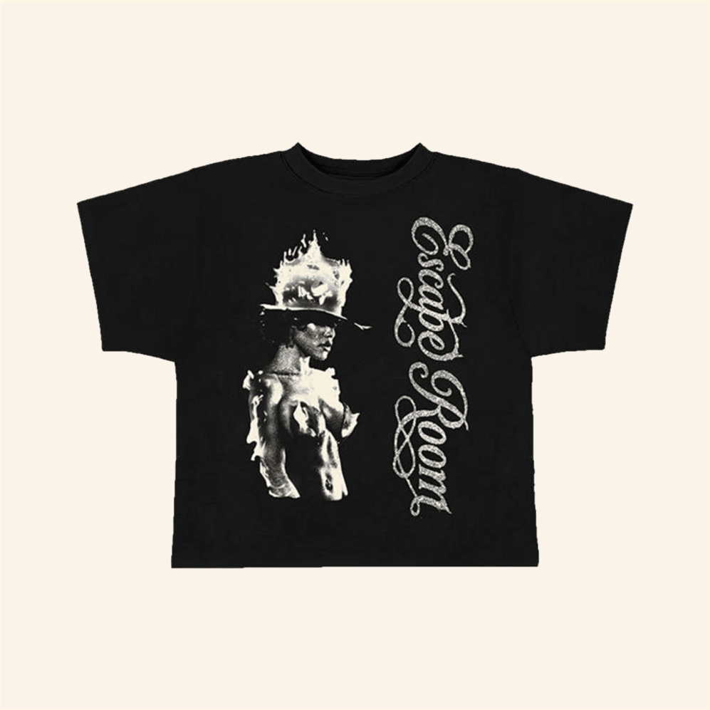 Tey's Note Cropped T-Shirt Teyana Taylor Merch Black Birthday Gifts For Swifties Gifts For BFF