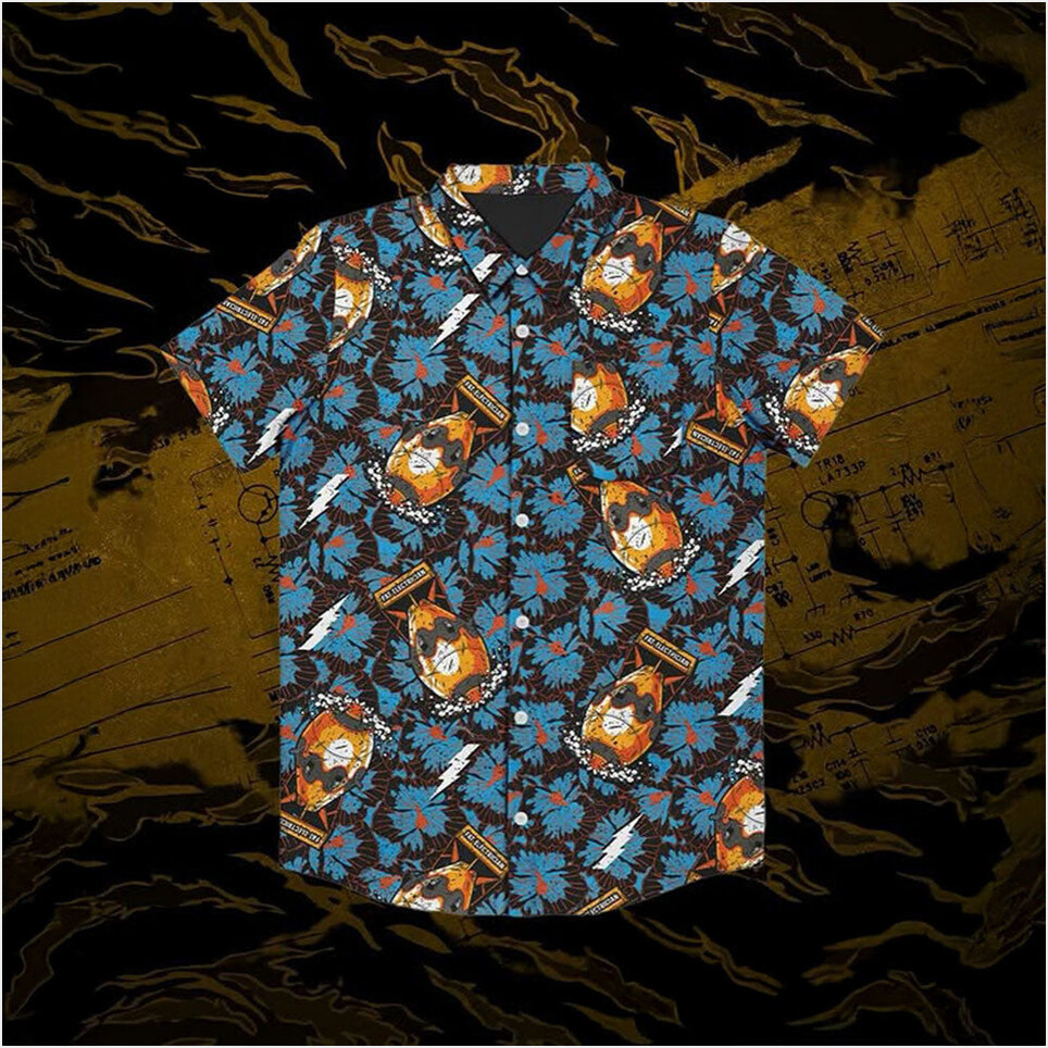 TFE Bomb Button Up Shirt Fat Electrician Merch Father's Day Gifts For Dad Gifts For Besties