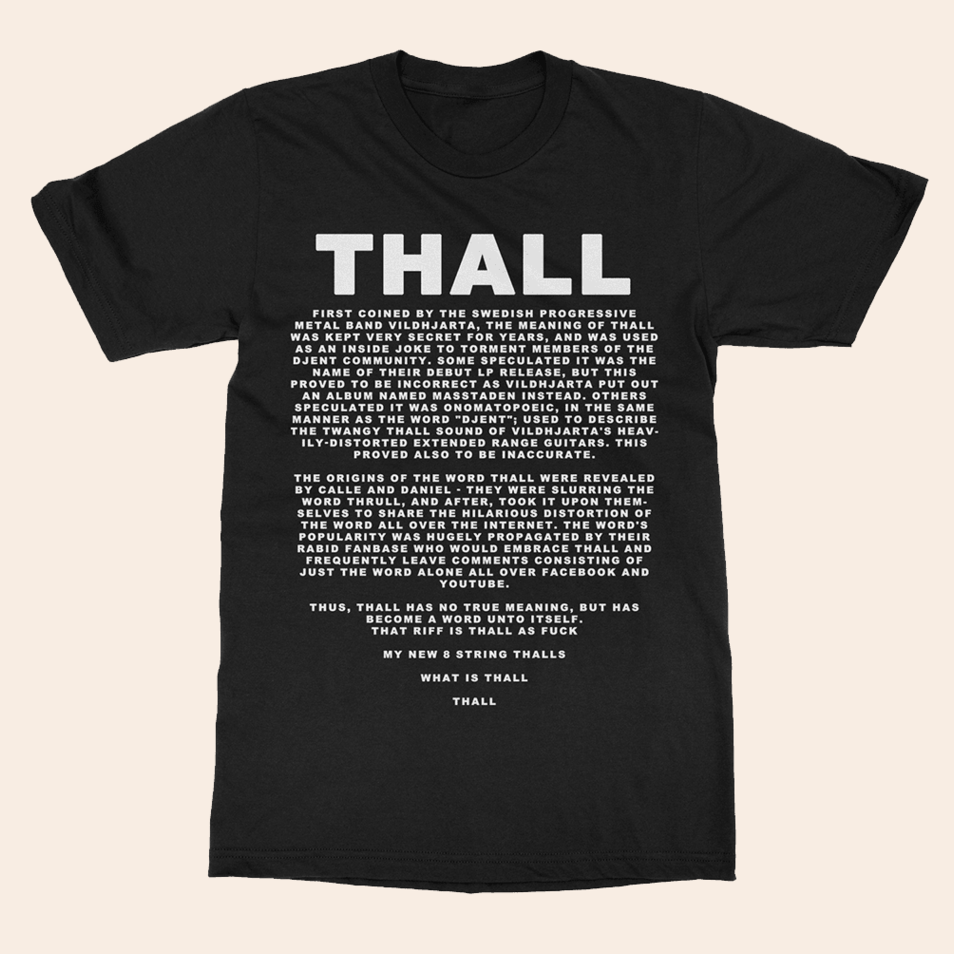 Thall Tee Vildhjarta T-Shirt Vildhjarta Merch Gifts For Band Fans Birthday Gifts For Besties