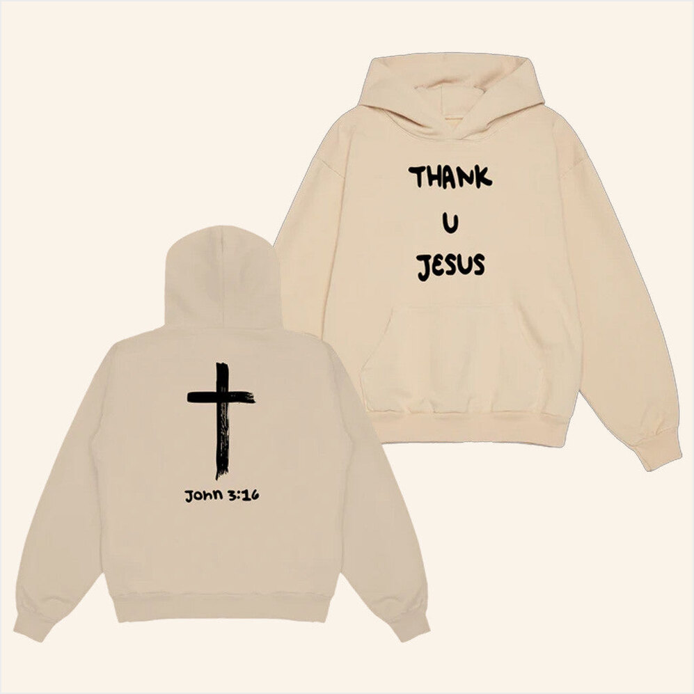 Thank U Jesus Sand Hoodie Daydrian Harding Merch Birthday Gifts For Christian Gifts For Besties