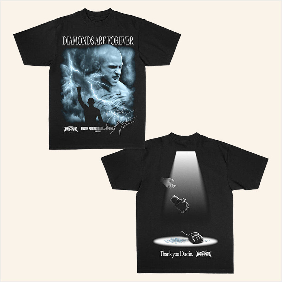 Thank You Dustin T-Shirt Full Violence X Dustin Poirier Merch Birthday Gifts For Men's