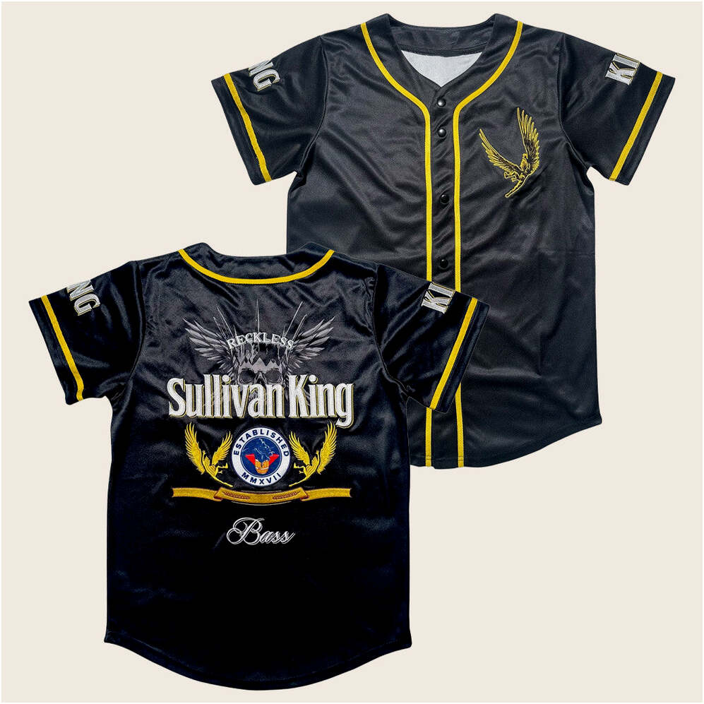 Thank You For Raging Apparel Merch Sullivan King ItÃ¢â‚¬â„¢s Reckless Time Baseball Jersey
