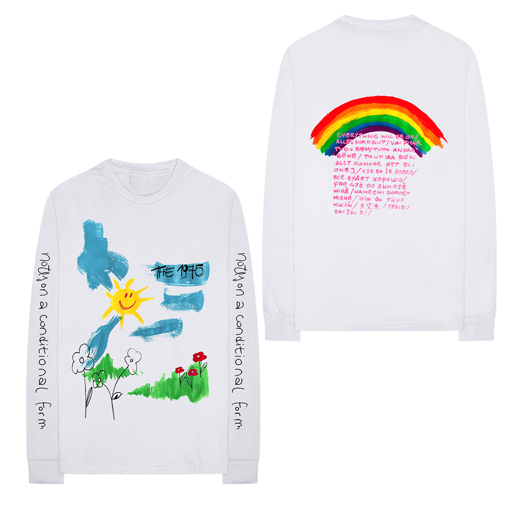 The 1975 Merch NOACF Doodle Sweatshirt Gifts For Pop Band Fans