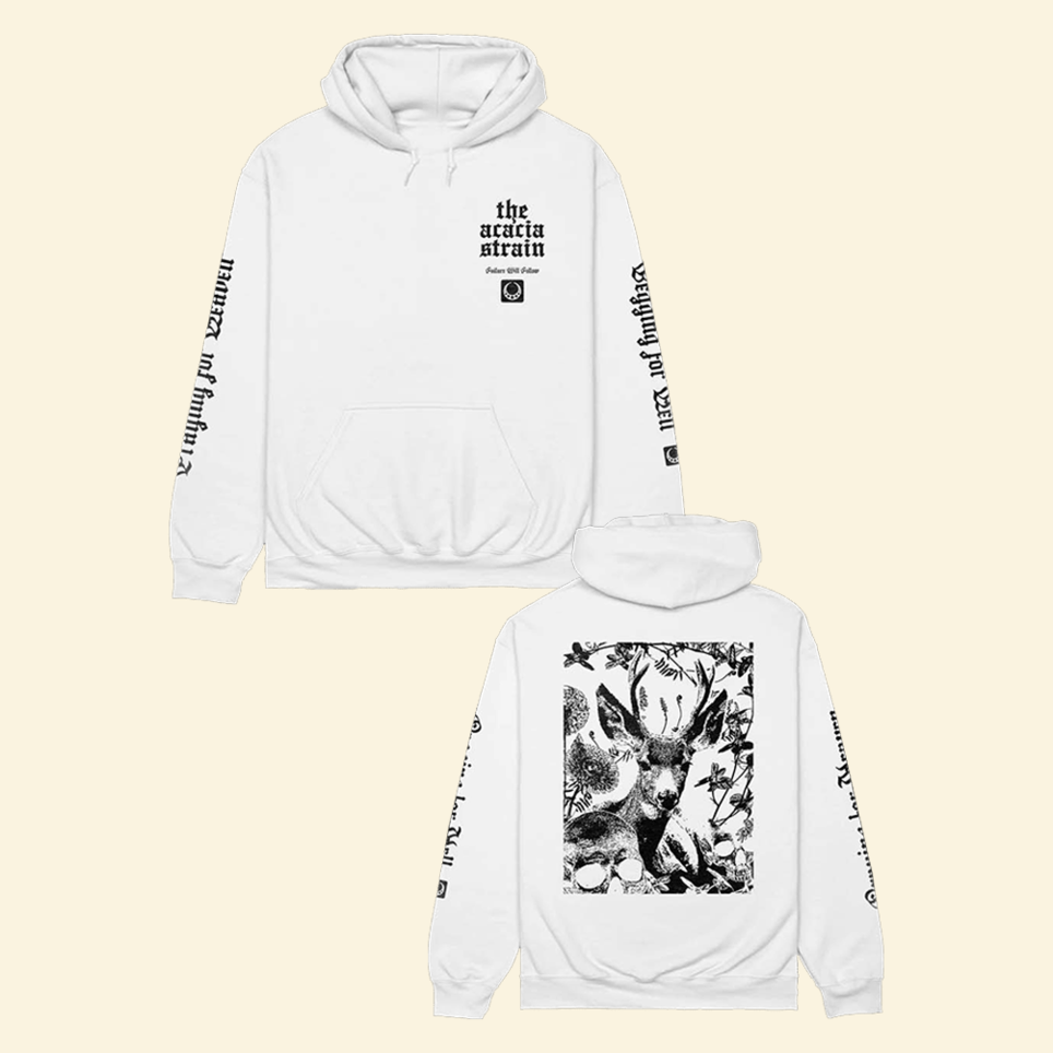 The Acacia Strain Deer Hoodie 24hundred Merch White Unique Father's Day Birthday Gifts