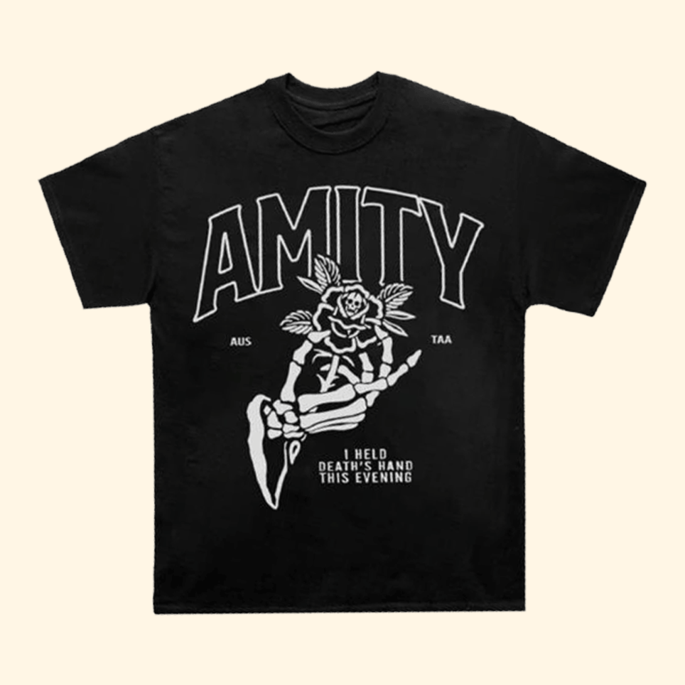 The Amity Affliction Death Hands T-Shirt 24Hundred Merch First Fathers Day Birthday Gift Ideas