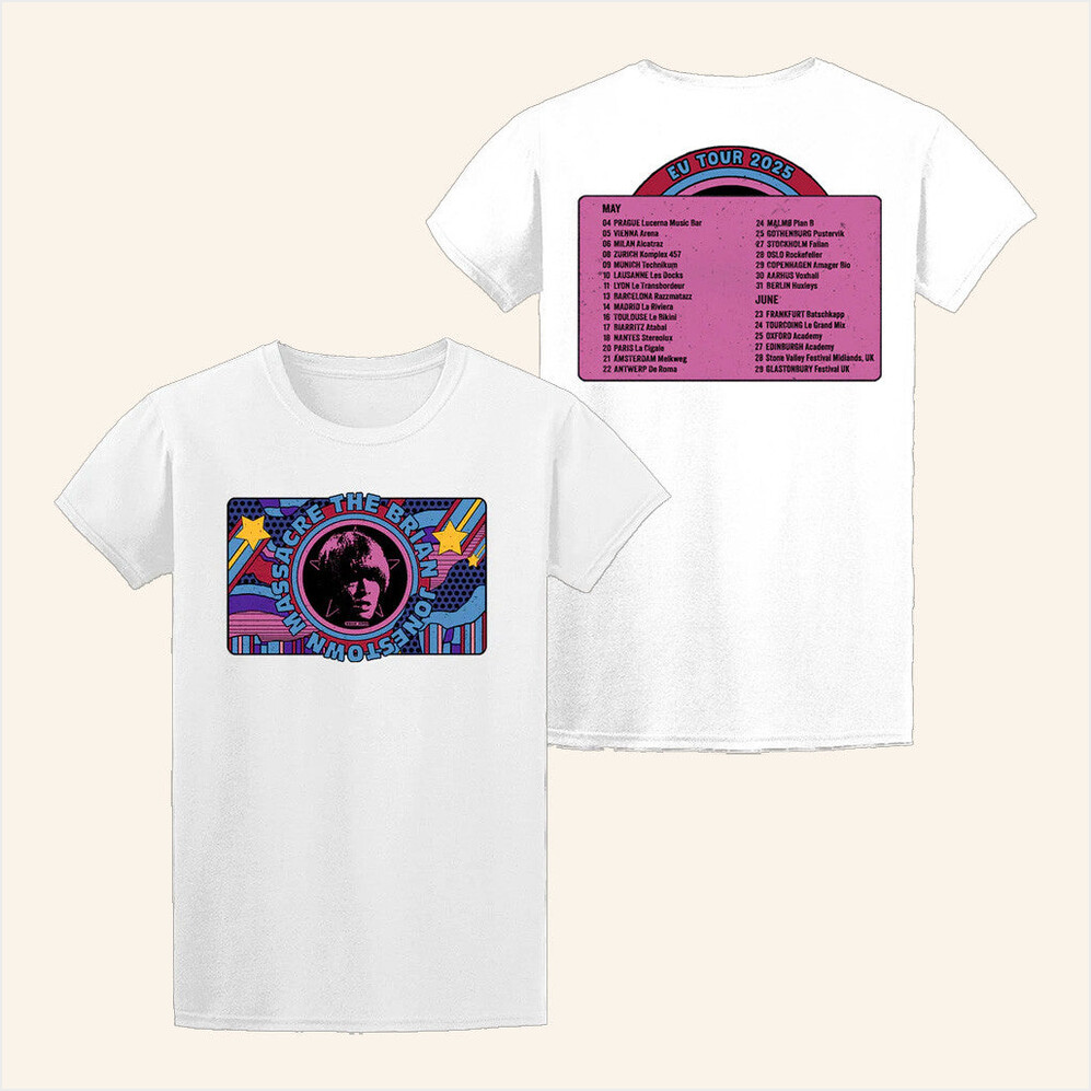 The Brian Jonestown Massacre Euro Tour 25 T-Shirt Lo Fi Merch Best Birthday Gifts For Husband