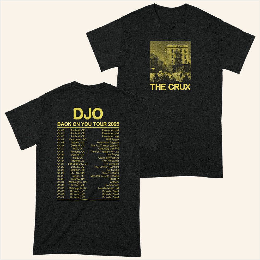 The Crux 2025 NA Tour T-Shirt Djo Merch Fans Gift Ideas BFF Birthday Gifts Christmas Presents