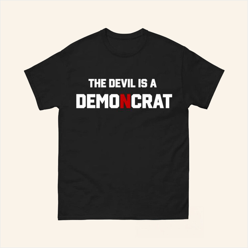 The Devil Is A Democrat T-Shirt Hang Over Gang Official Merch Birthday Gifts For Best Friend