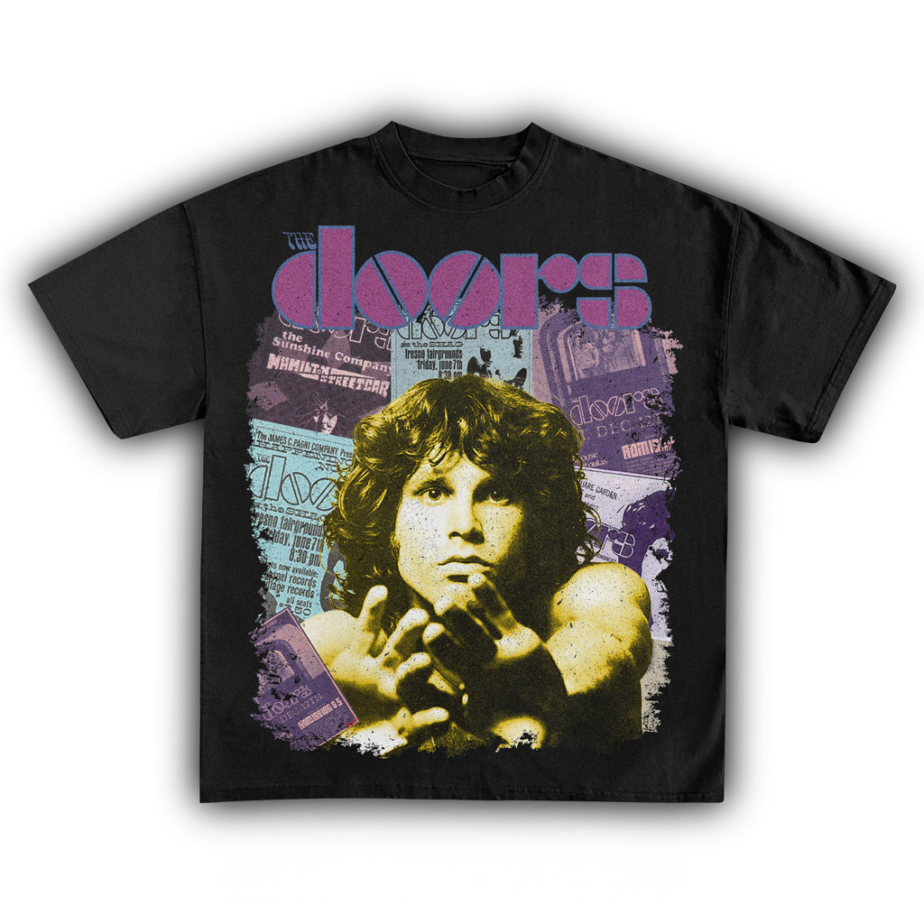 The Doors Vintage Black T-Shirt The Doors Merch Music Lover Gift Ideas For Him