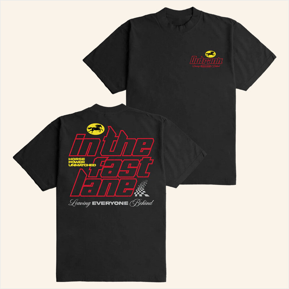 The Fast Lane Ultra Heavyweight T-Shirt Outrank Brand Merch Friends Gifts For Besties