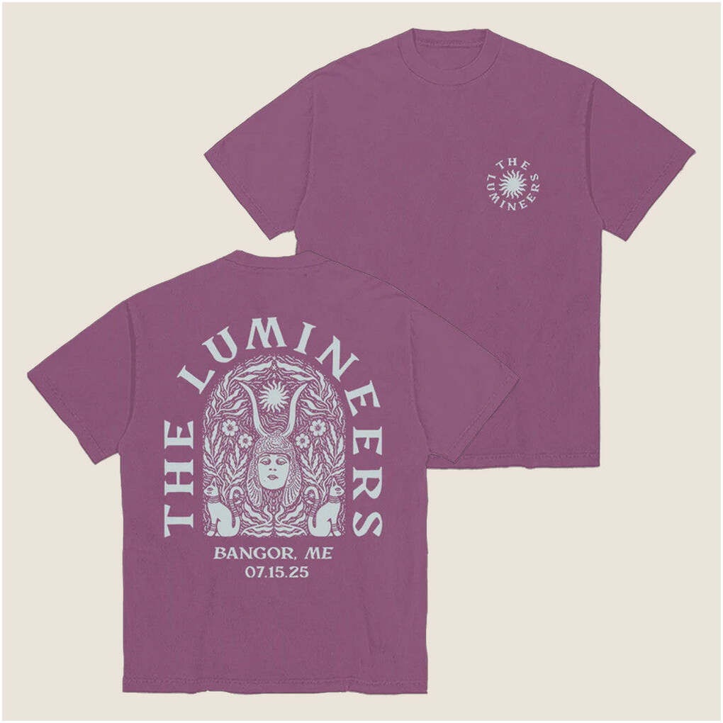 The Lumineers Merch Automatic Bangor Event T-Shirt Gifts For Band Fans Birthday Gifts For BFF