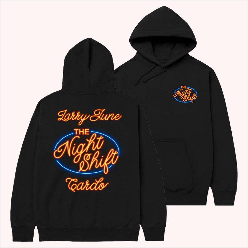 The Night Shift Neon Hoodie Larry June Merch Presents For Boyfriend BFF Birthday Gifts