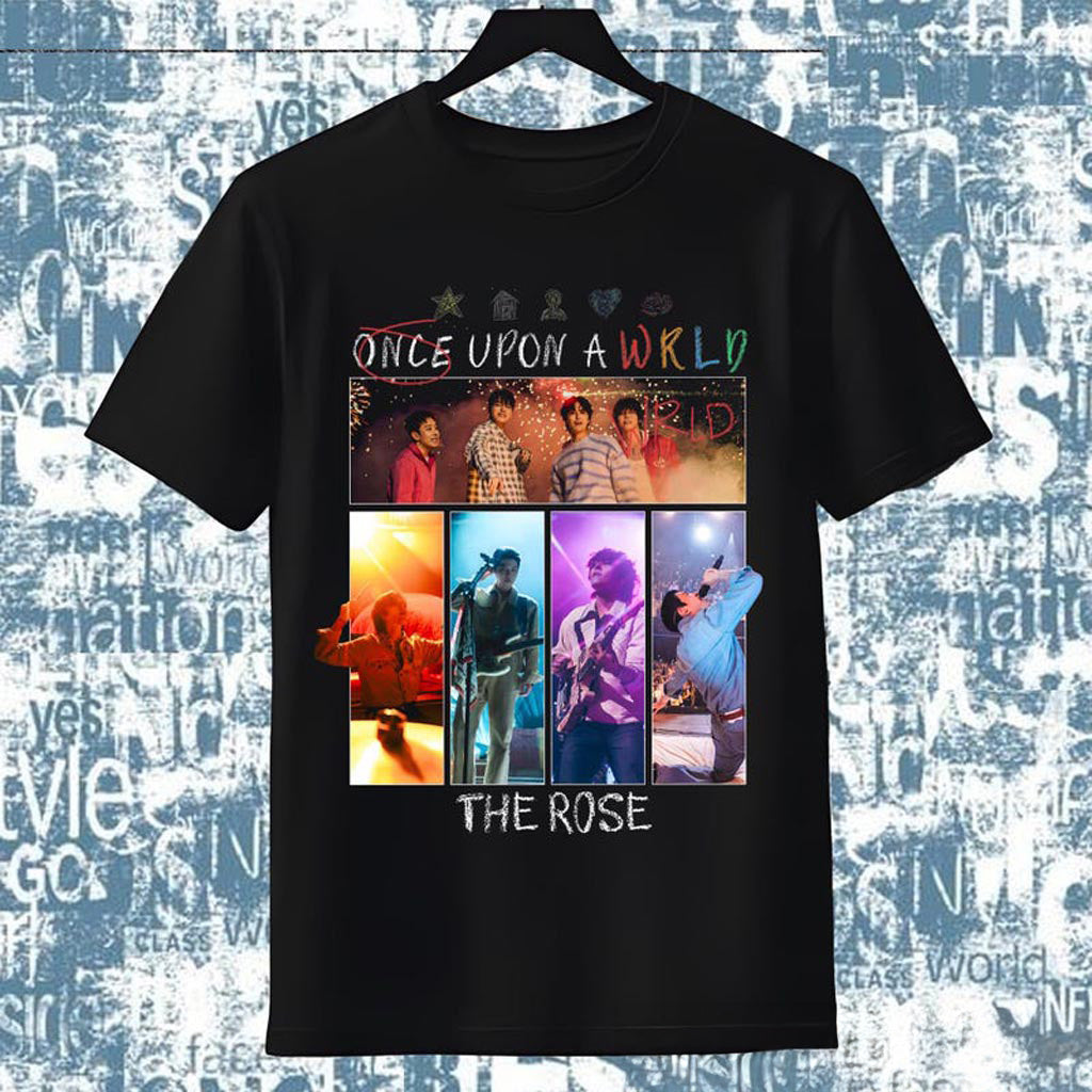 The Rose Once Upon A WRLD Tour in Us Tshirt, The Rose 2025 World Tour Hoodie, The Rose WRLD