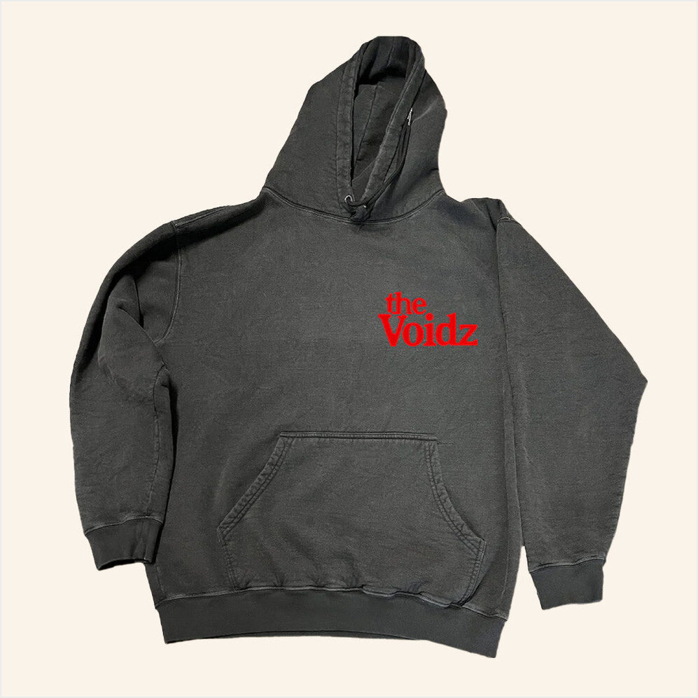 The Voidz Washed Red Logo Hoodie Cult Records Merch Gifts For Boyfriend Gifts For Besties