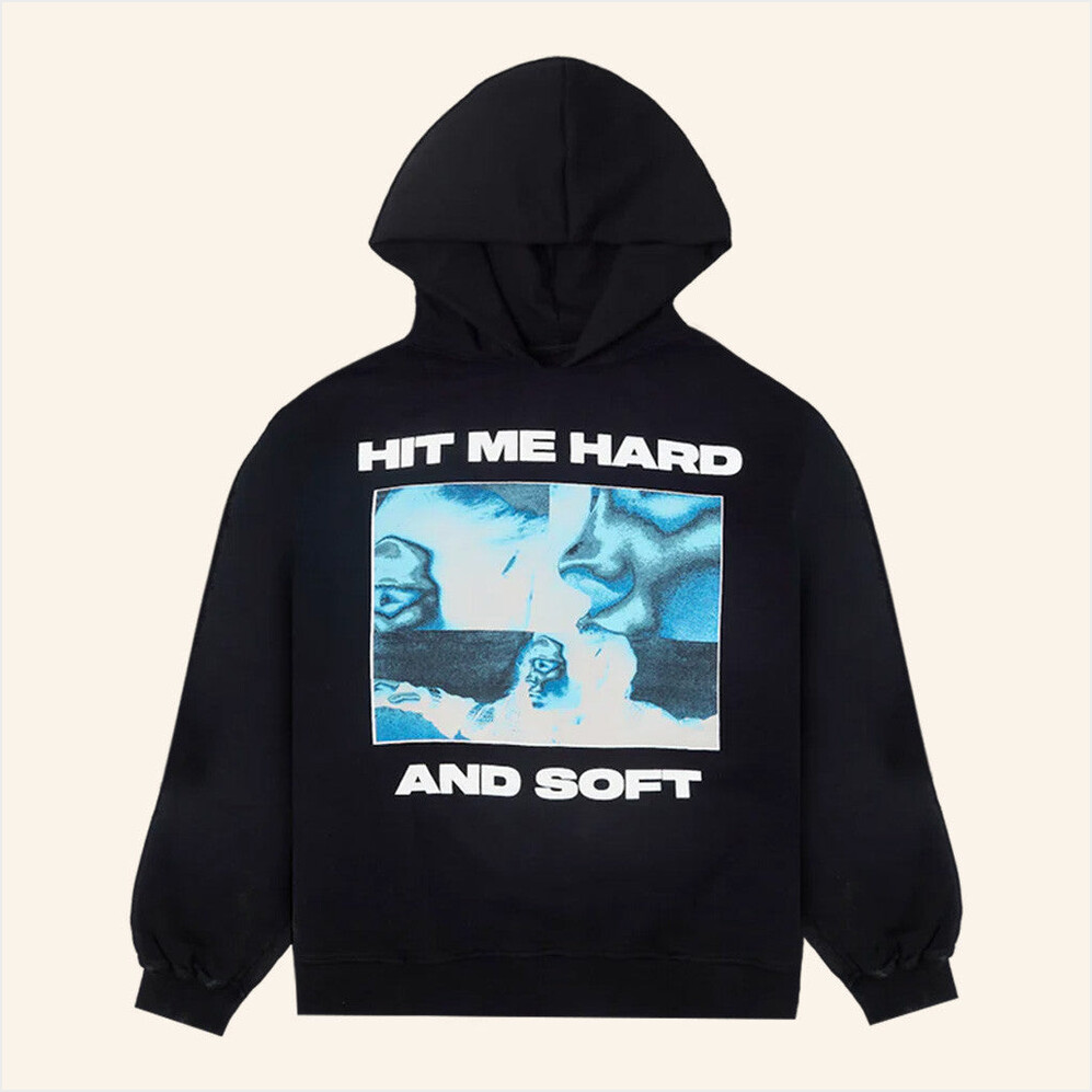 Thermal Photo Title Black Hoodie Billie Eilish Merch Birthday Gift Ideas Christmas Presents