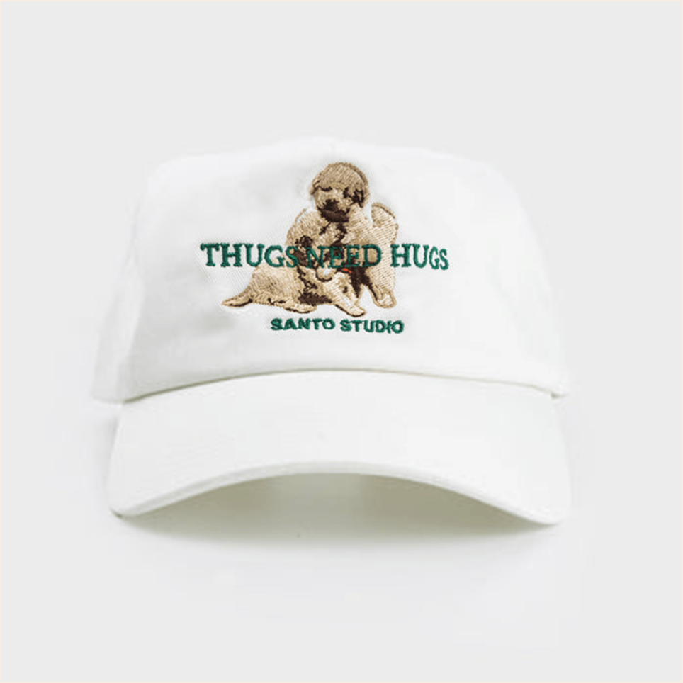 Thugs Need Hugs Hat Santo Studio Puppy Signature Hoodie Good Fathers Day Birthday Gifts