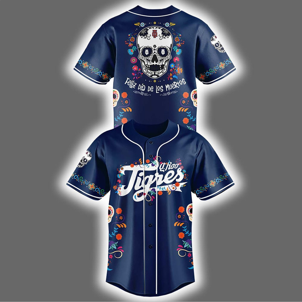 Tigres De Quintana Roo x Dia De Los Muertos 2025 Jersey Present For Husband
