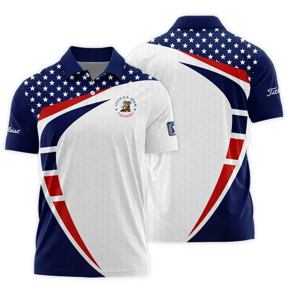 Titleist 125th US Open 2025 Polo Shirt USA Golf Merch Best Gifts For Golf Lovers