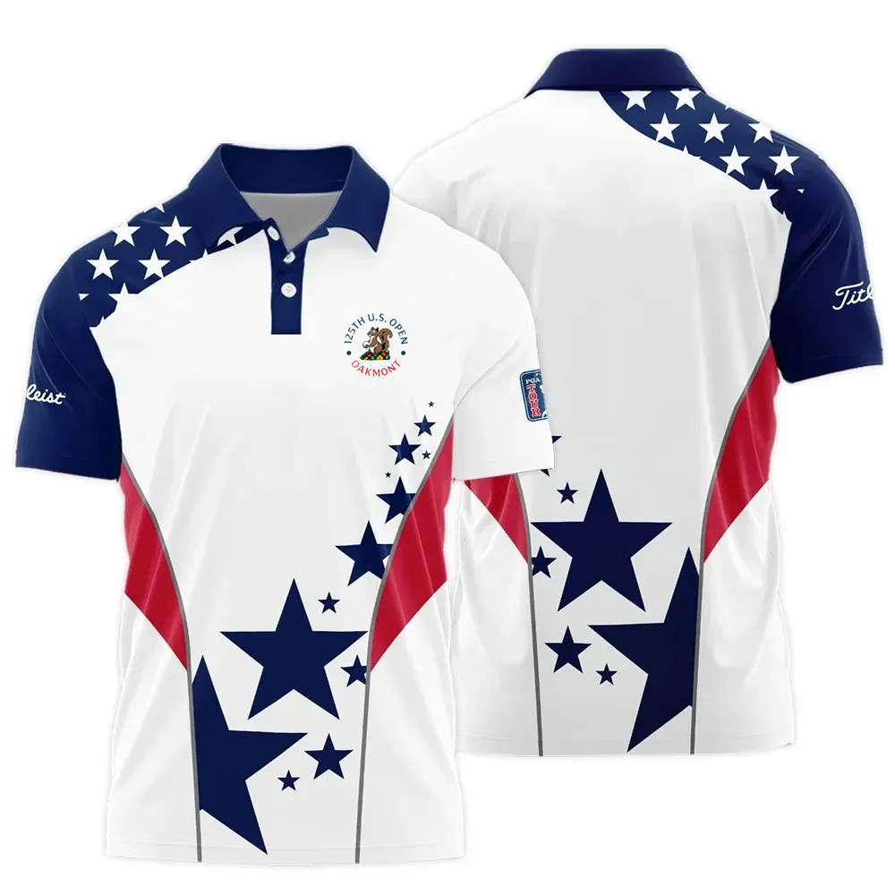 Titleist 125th US Open 2025 Polo Shirt USA Golf Merch Cool Gifts For Golfers