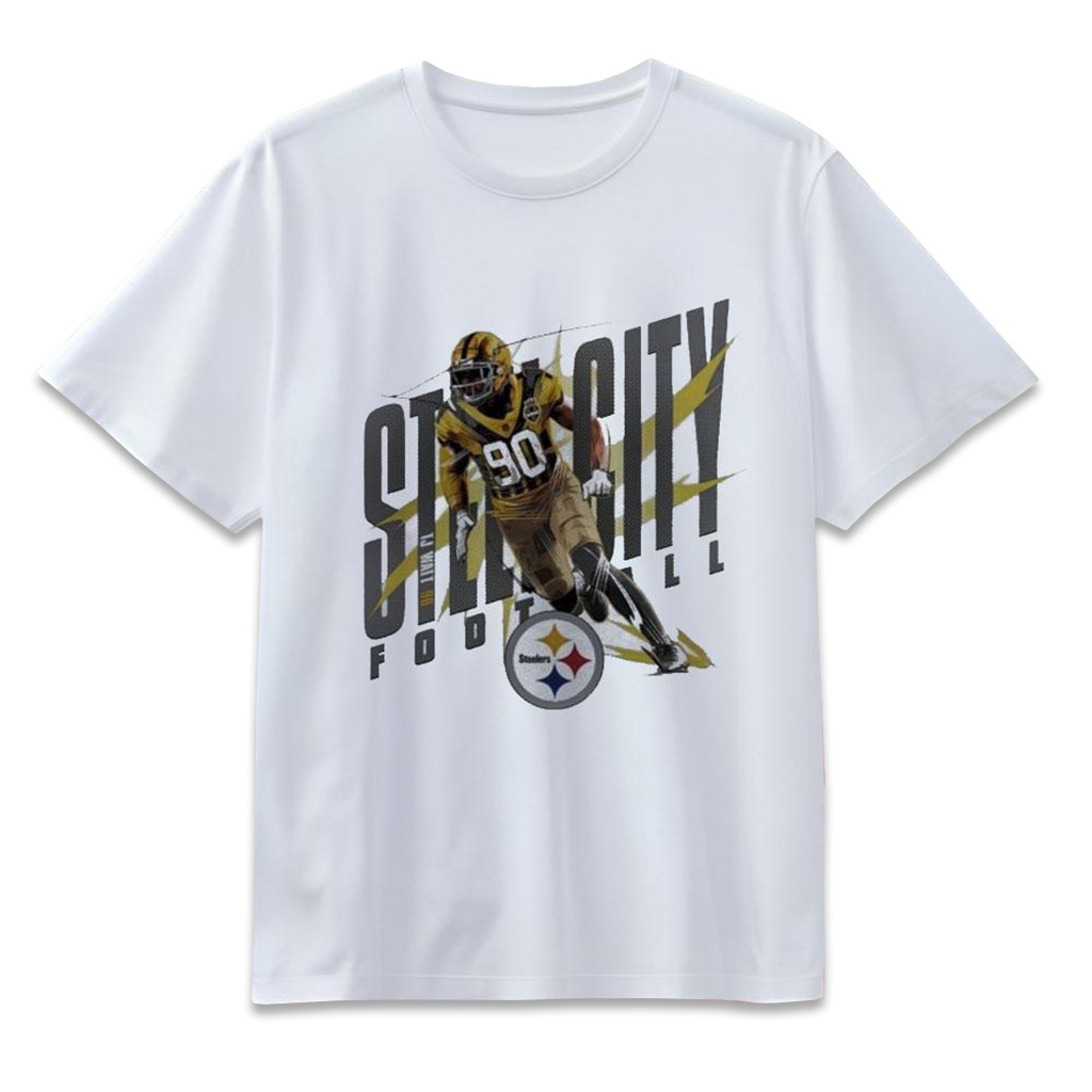 TJ Watt Steel City Football Pittsburgh Steelers T-Shirt TJ Watt Merch Football Fan Gift Ideas