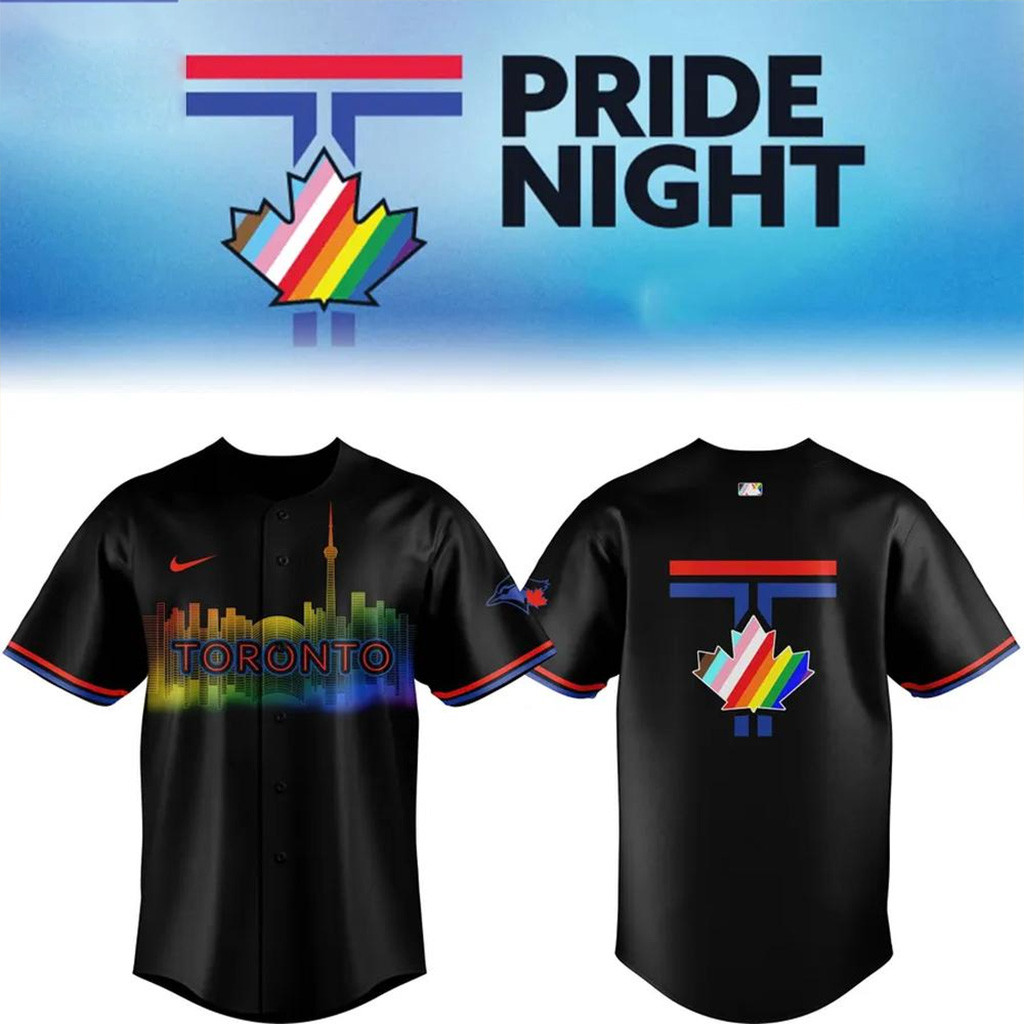 Toronto Blue Jays 2025 Pride Night Baseball Jersey Jays Merch Presents For Baseball Lovers