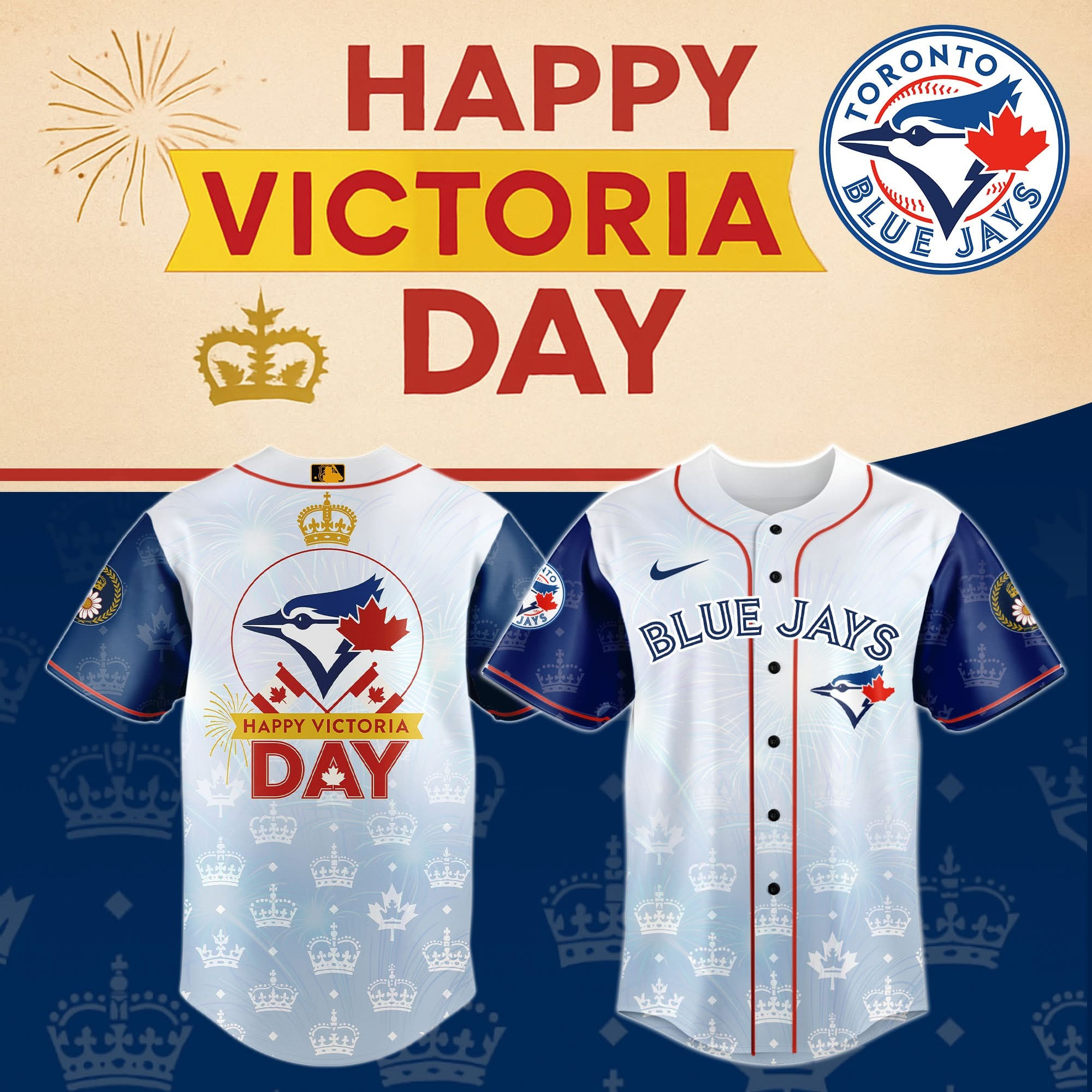 Toronto Blue Jays Happy Victoria Day Special Edition Jersey 2025 Toronto Blue Jays Merch