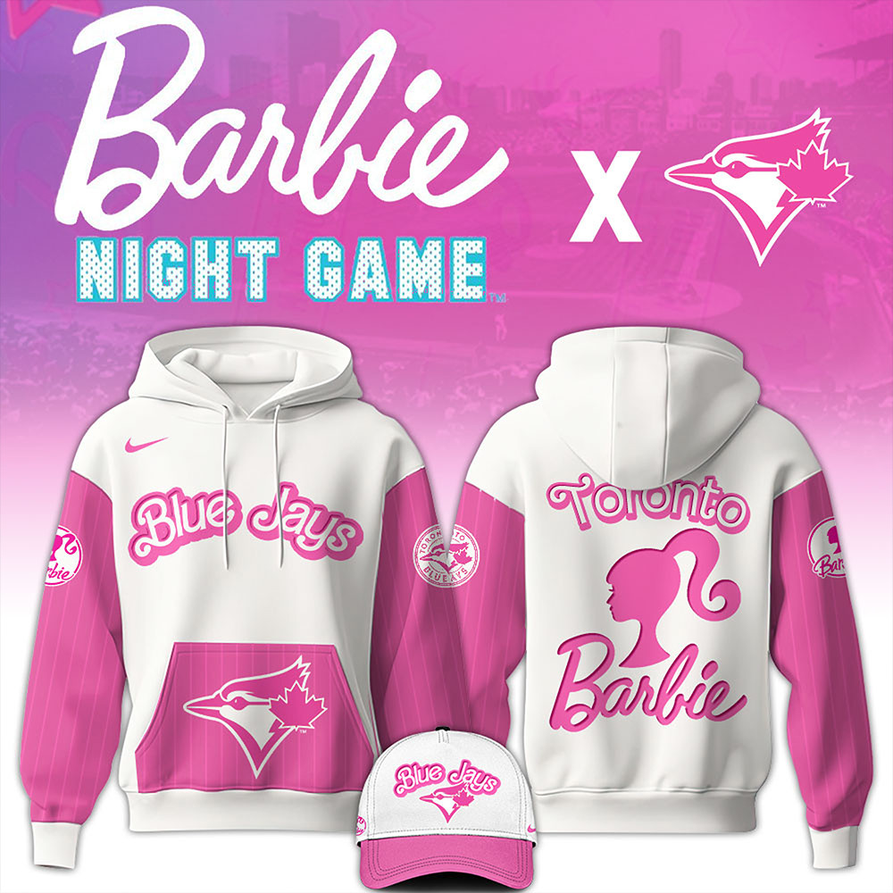 Toronto Blue Jays MLB x Barbie Night Game Hoodie Gifts For Baseball Fans