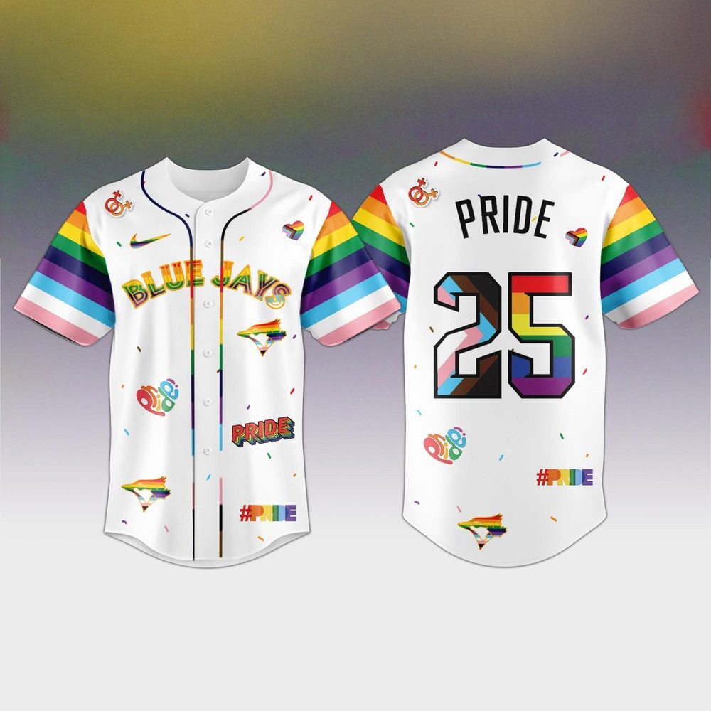 Toronto Blue Jays MLB x Pride Night 2025 Baseball Jersey Toronto Blue Jays Merch Gifts For Fans