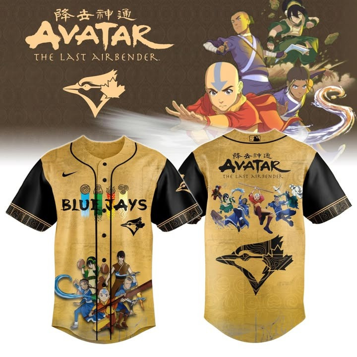 Toronto Blue Jays x Avatar The Last Airbender 2025 Jersey Toronto Blue Jays Merch Fans Gifts