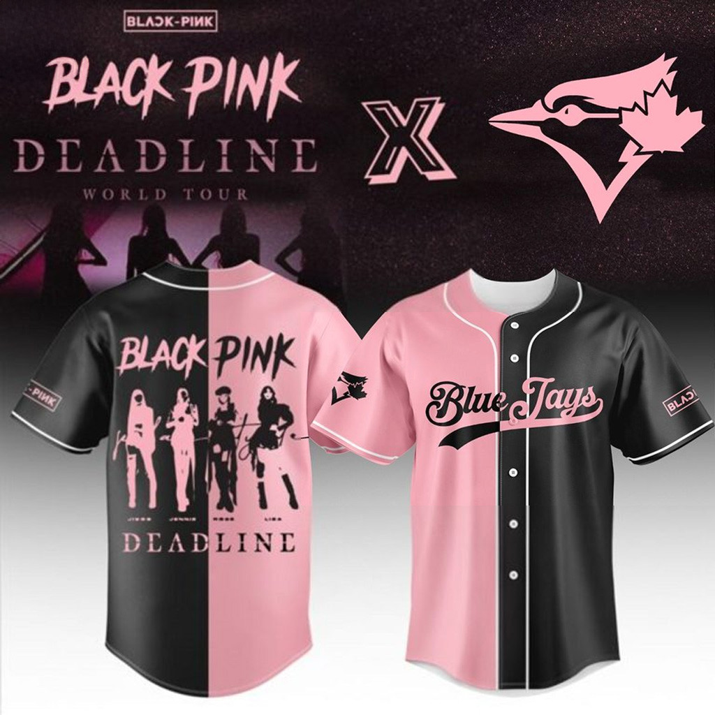 Toronto Blue Jays X Blackpink Deadline World Tour 2025 Baseball Jersey Toronto Blue Jays Merch