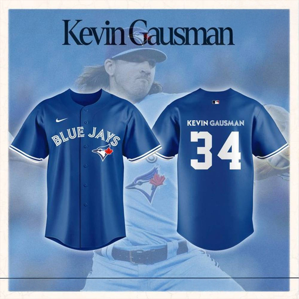 Toronto Blue Jays x Kevin Gausman Jersey Toronto Blue Jays Merch Baseball Lover Gift Ideas