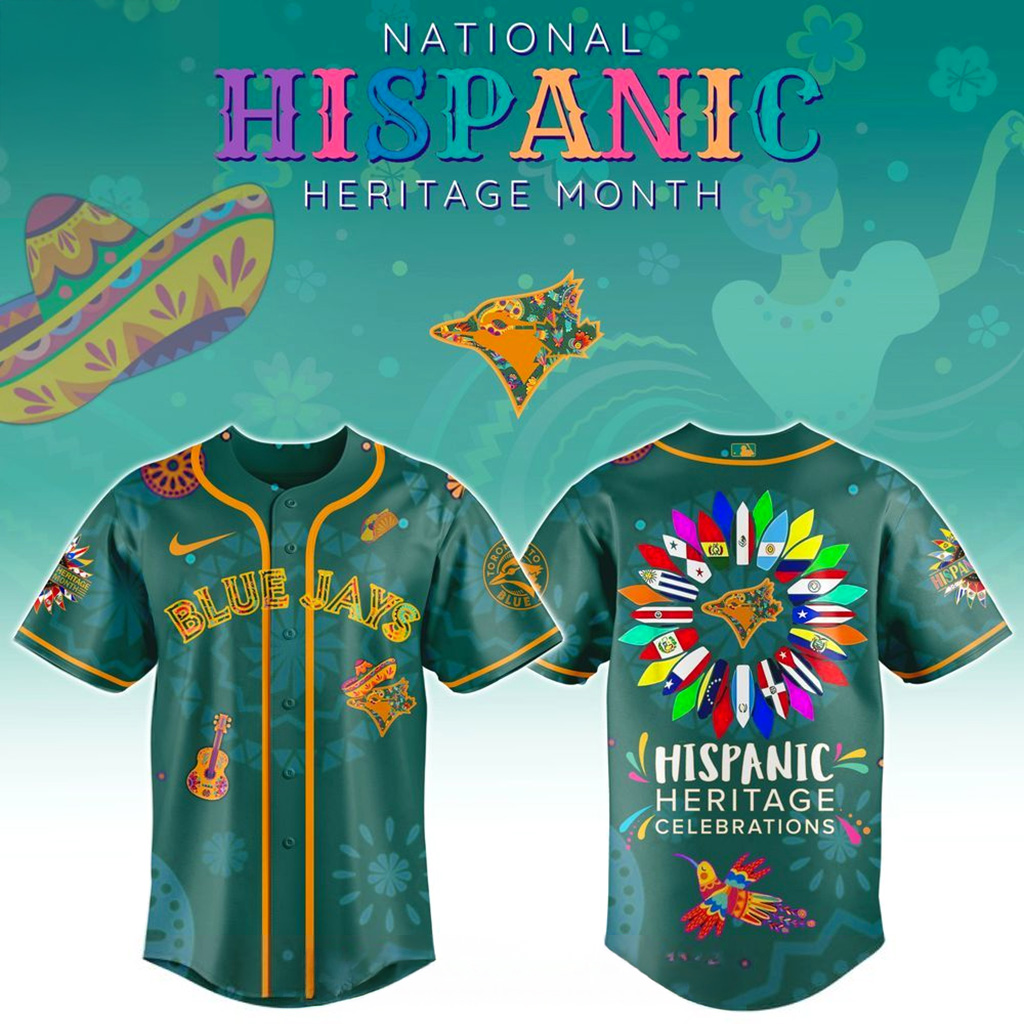 Toronto Blue Jays X National Hispanic Heritage Month Jersey 2025 Jays Merch Baseball Fan Gifts