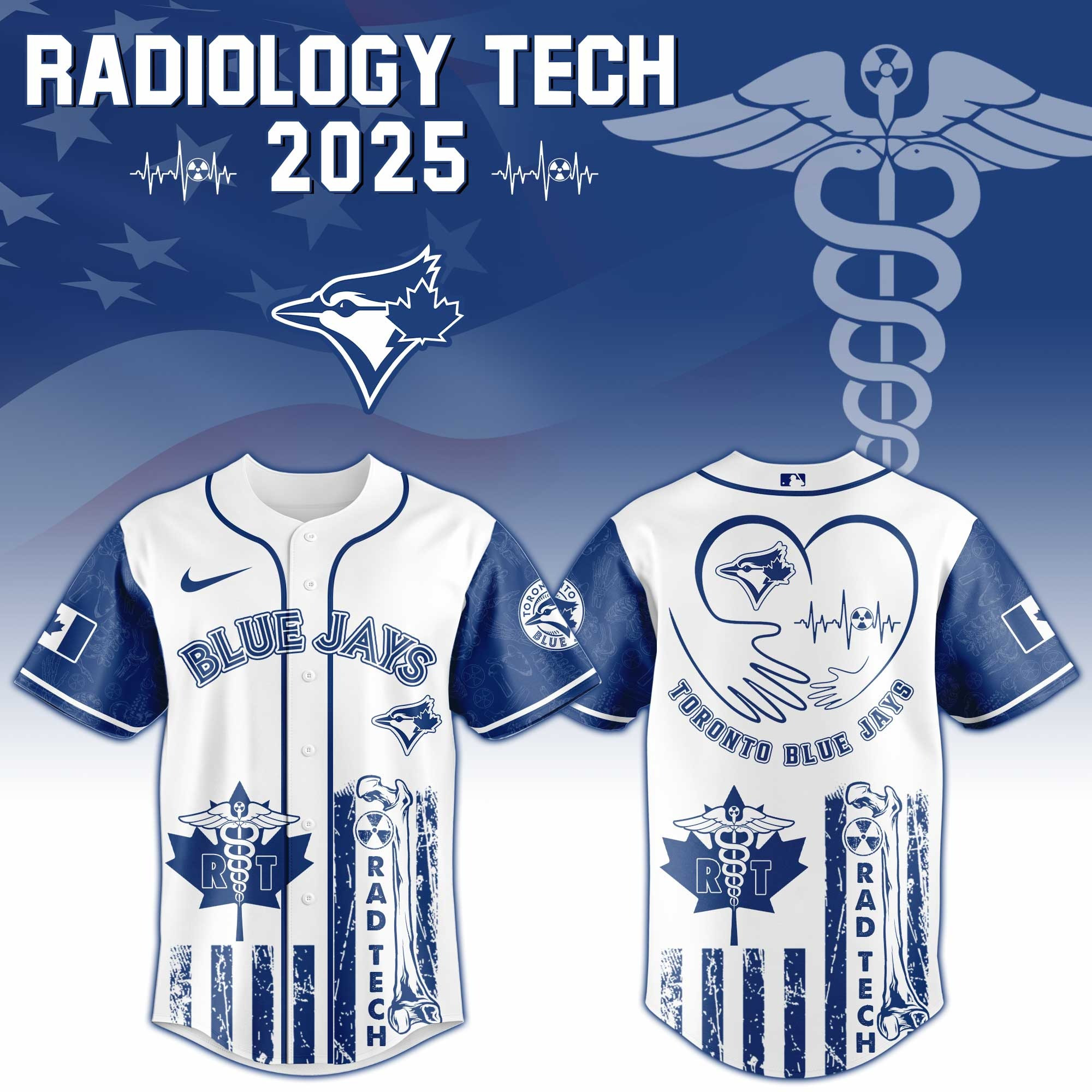 Toronto Blue Jays x Radiology Tech Night Exclusive Design Jersey Toronto Blue Jays Merch